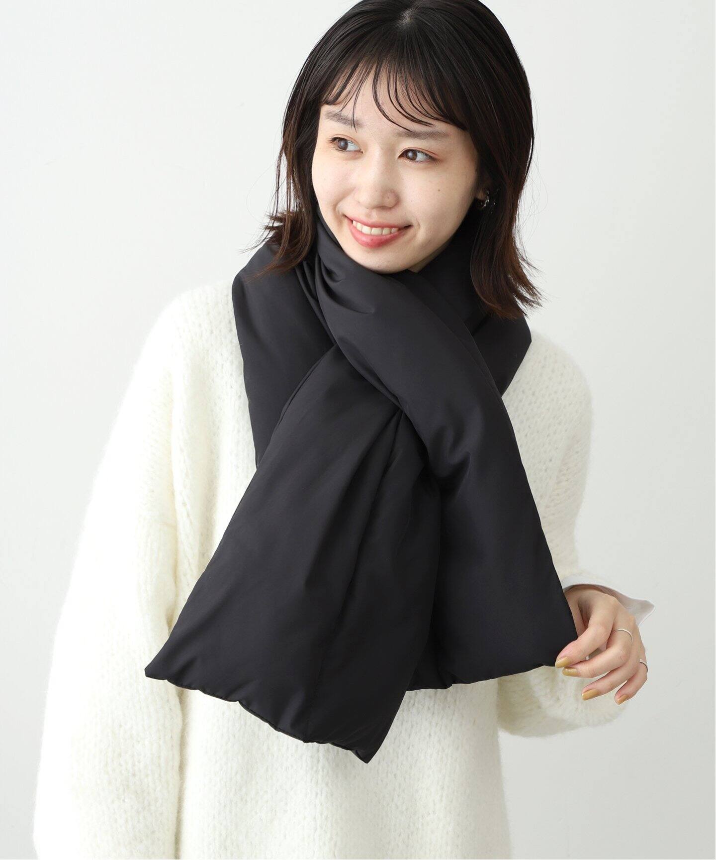 未使用　ソフネット　中綿　マフラー　ネイビー　定価13200円 SLOBE IENA 中綿マフラー（マフラー）｜SLOBE IENA（スローブ