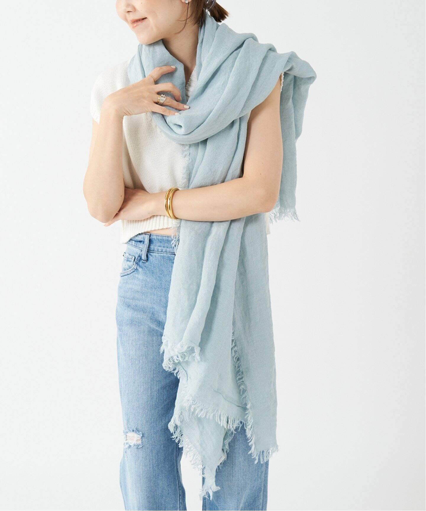 ASAUCE MELER/アソースメレ】 ASA GAZE ストール（ストール）｜Plage  