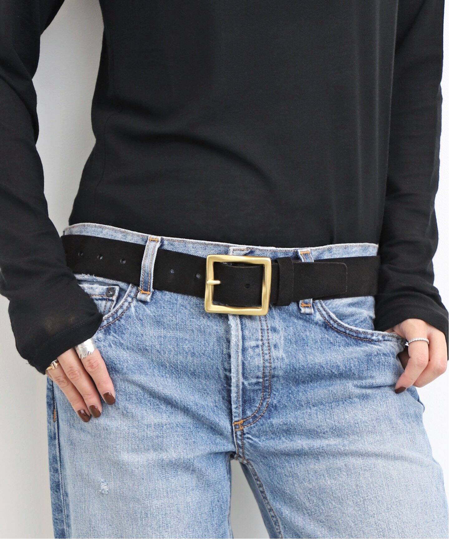 KALLMEYER/カルメイヤー】 WIDE FRAME BELT（ベルト）｜L
