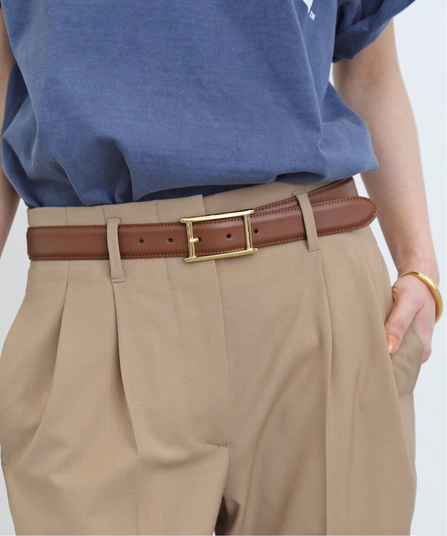 ATELIER AMBOISE/アトリエ アンボワーズ】H Buckle Belt（ベルト）｜L 