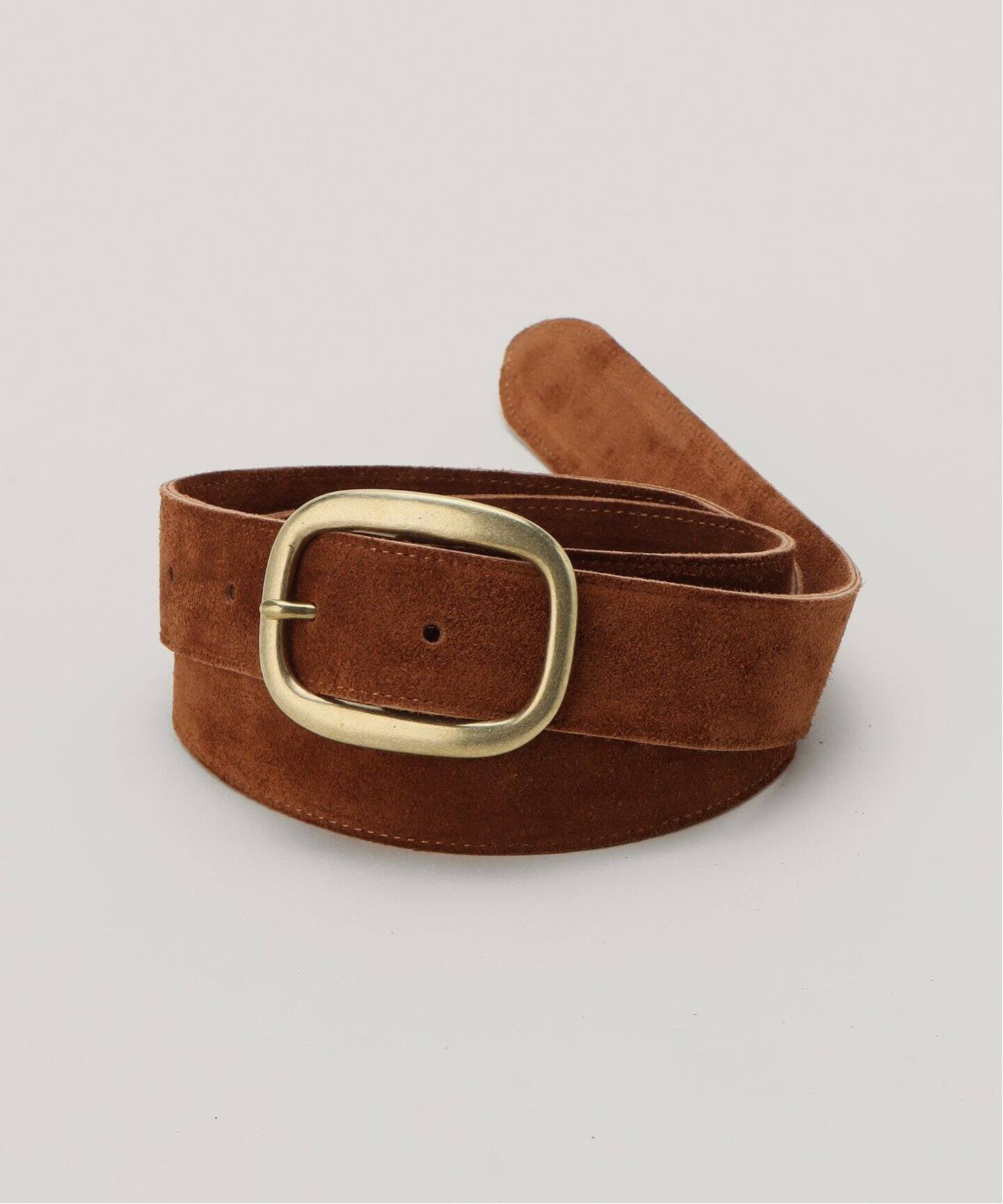 MADISONBLUE/マディソンブルー】ROUND BUCKLE BELT（ベルト）｜L 
