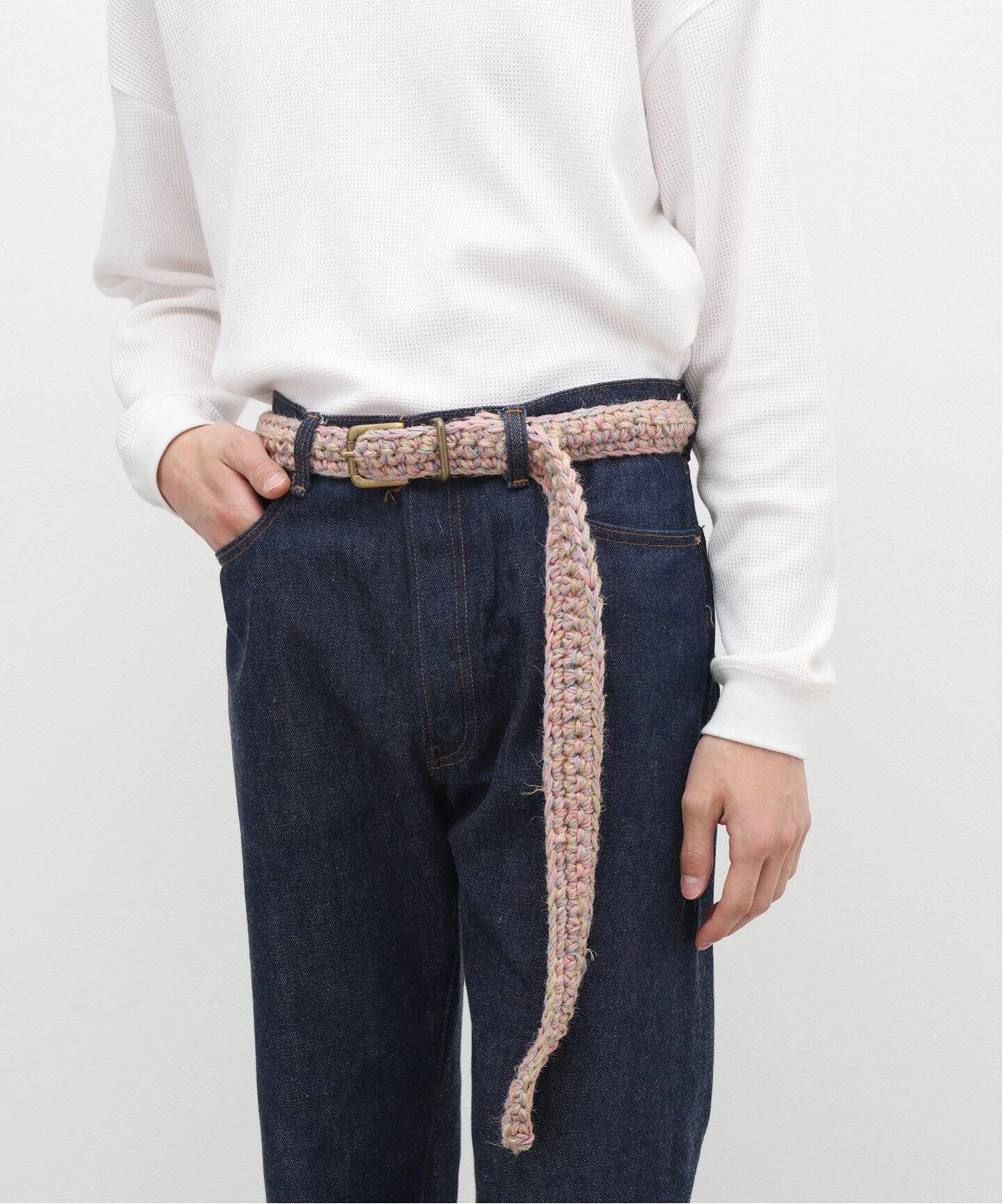 NICHOLAS DALEY / ニコラス デイリー】HAND CROCHET BELT（ベルト 