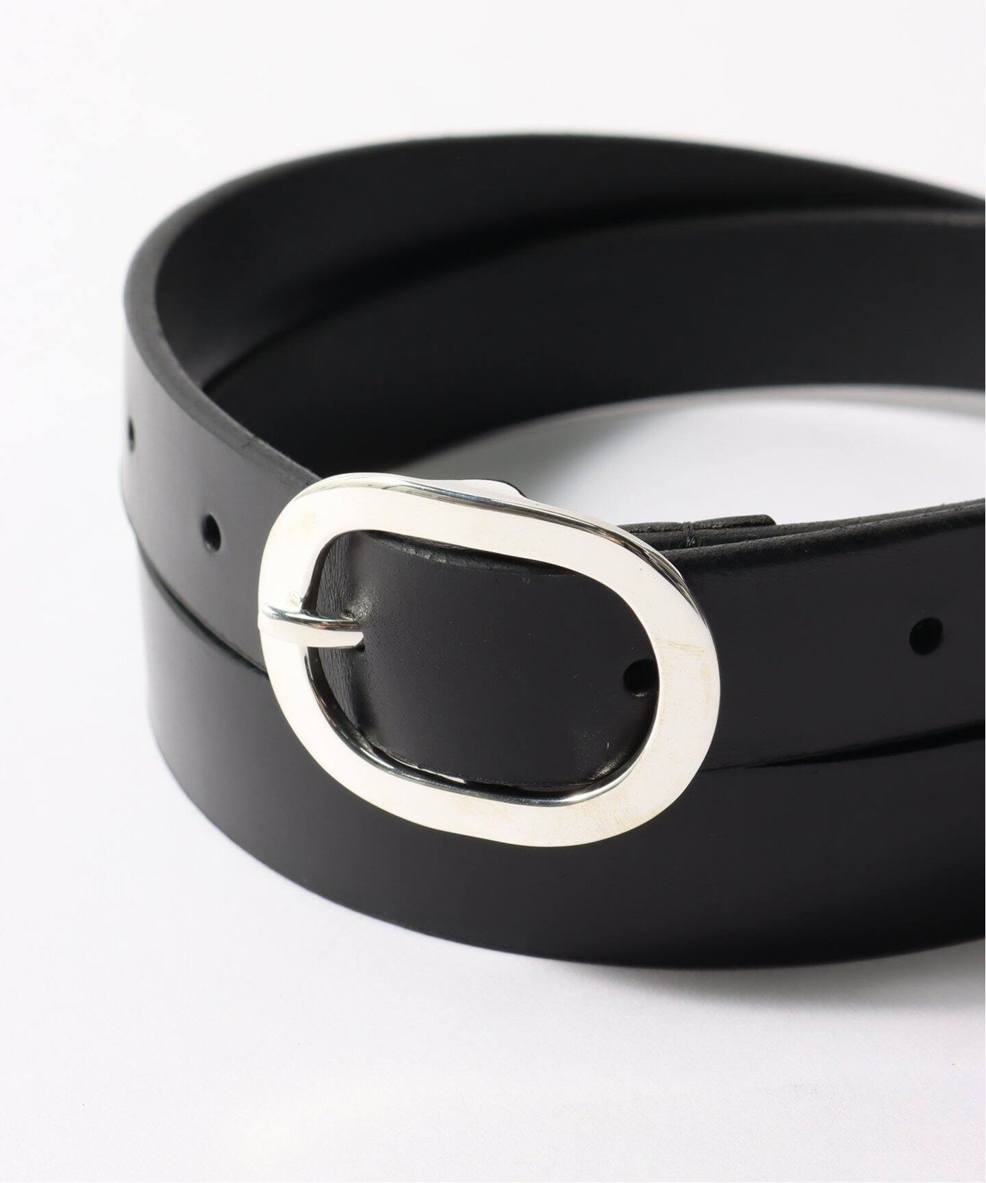 XOLO JEWERLY / ショロ】Oval Silver Buckle with Leather Belt  