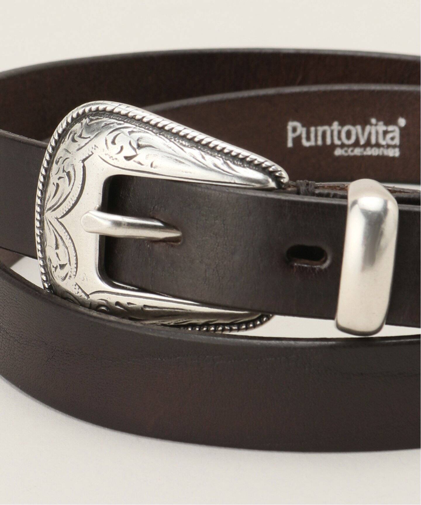 PUNTOVITA/プントヴィータ】CINTURA IN PELLE（ベルト）｜VERMEIL par 