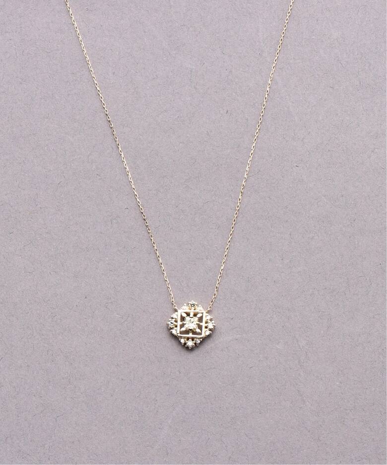 プリンセスカットダイヤネックレス K10（ネックレス）｜Lilas（リラ 