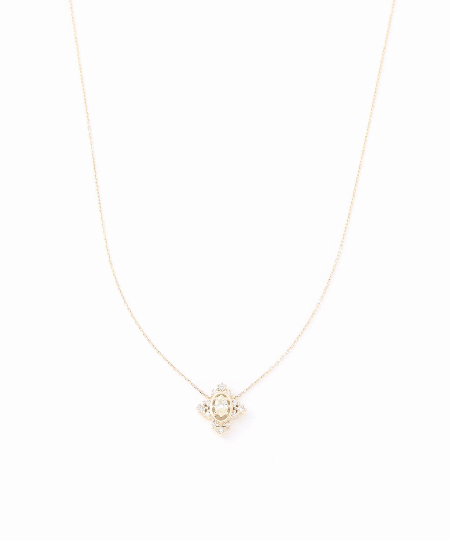 オーバルカットダイヤネックレス K10（ネックレス）｜Lilas（リラ）の 