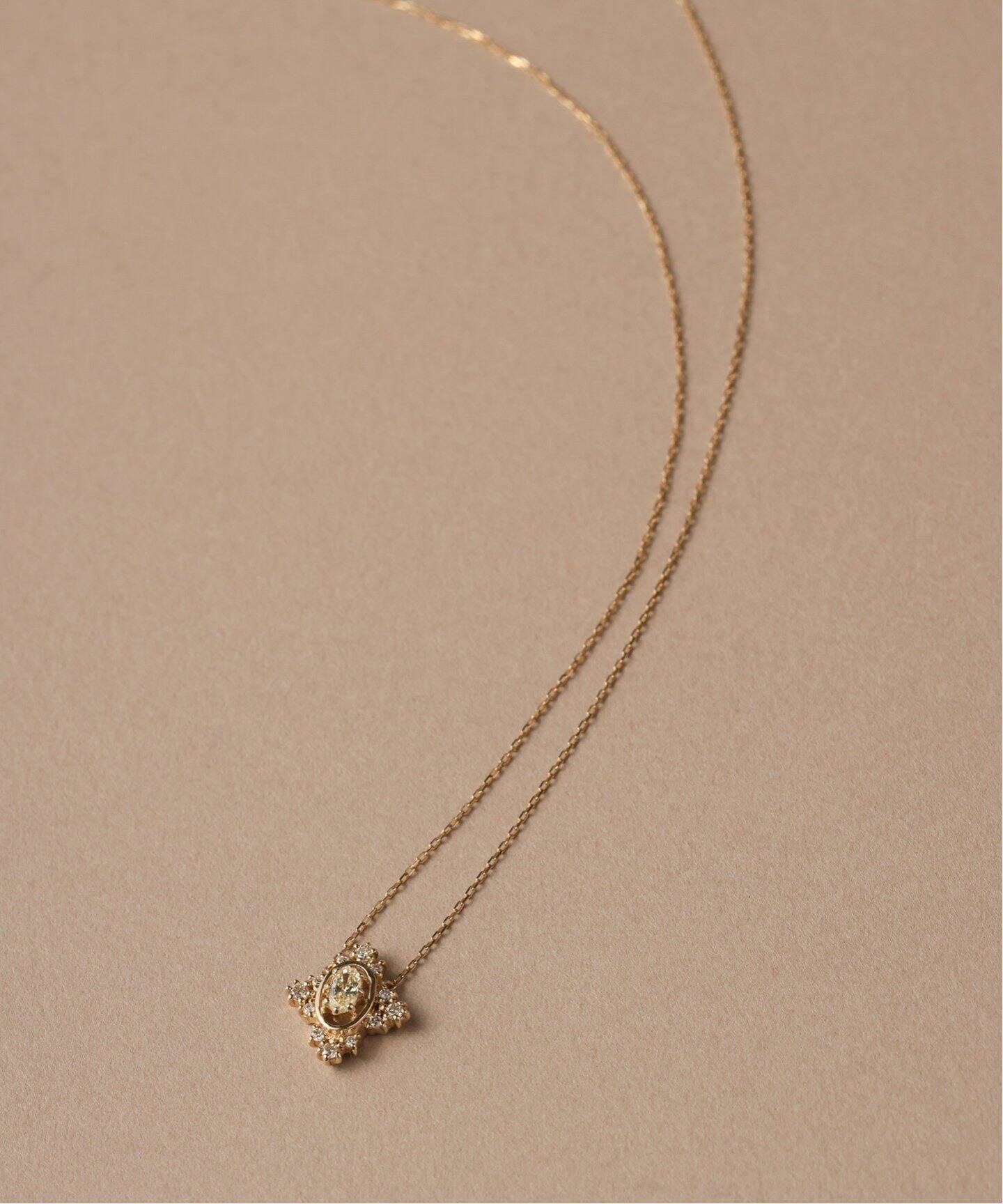 オーバルカットダイヤネックレス K10（ネックレス）｜Lilas（リラ）の 
