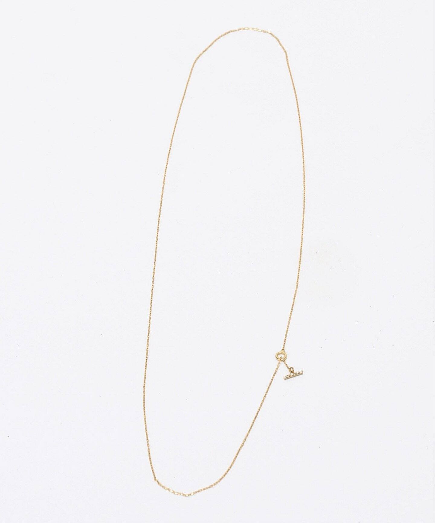 Tバーダイヤライン50cmネックレス K10（ネックレス）｜Lilas（リラ）の 