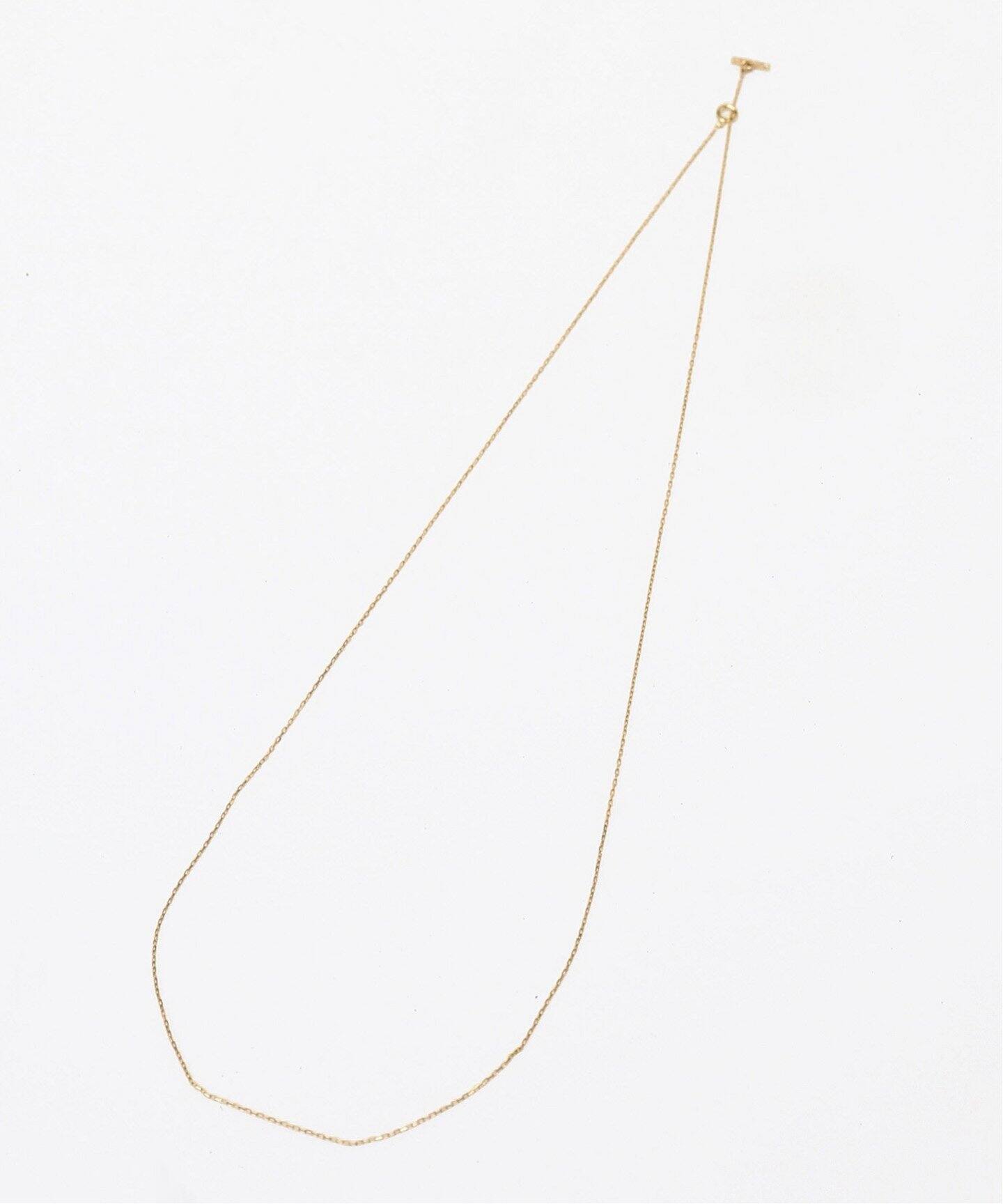 Tバーダイヤライン50cmネックレス K10（ネックレス）｜Lilas（リラ）の 