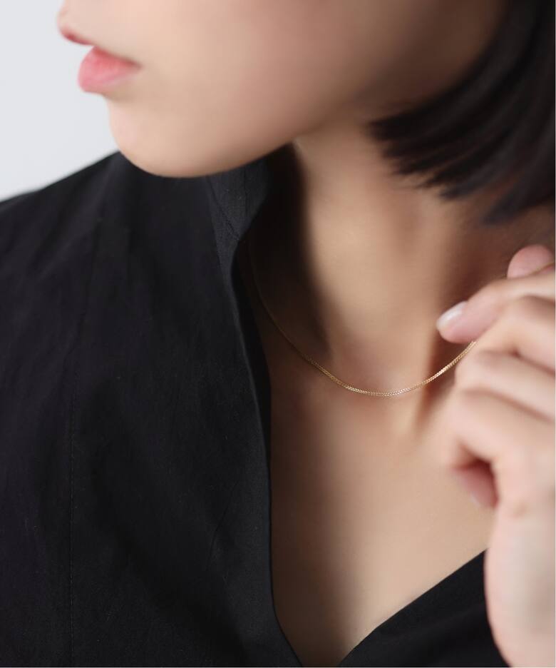 ミラノチェーン38cmネックレス K18（ネックレス）｜Lilas（リラ）の 