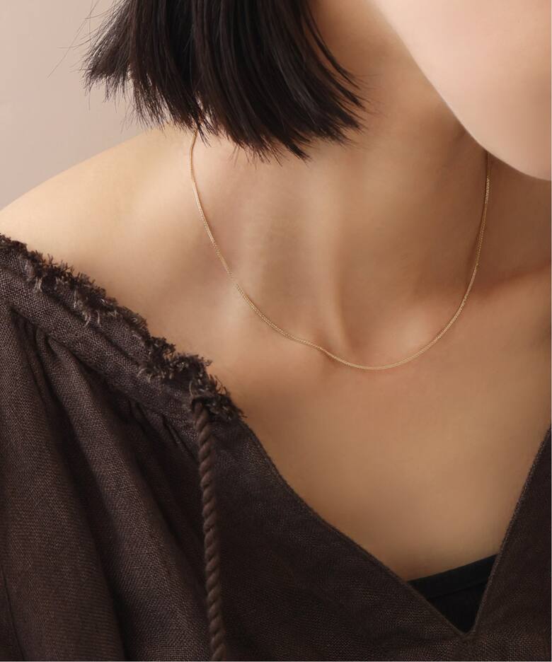 ミラノチェーン38cmネックレス K18（ネックレス）｜Lilas（リラ）の 