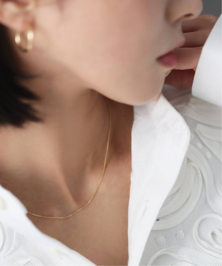 ミラノチェーン38cmネックレス K18（ネックレス）｜Lilas（リラ）の 