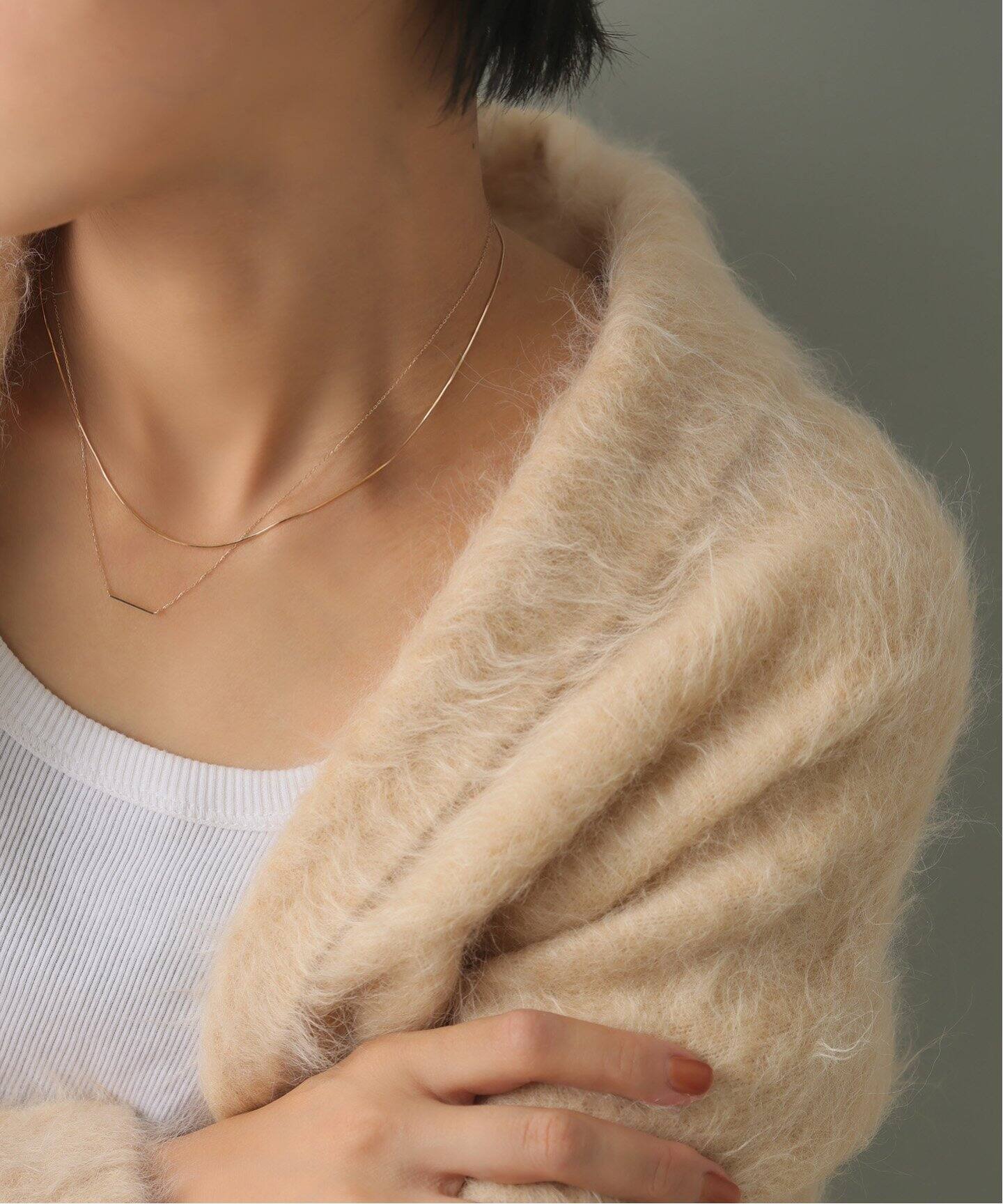 WEB限定》12mmバーネックレス K10（ネックレス）｜Lilas（リラ）の通販 