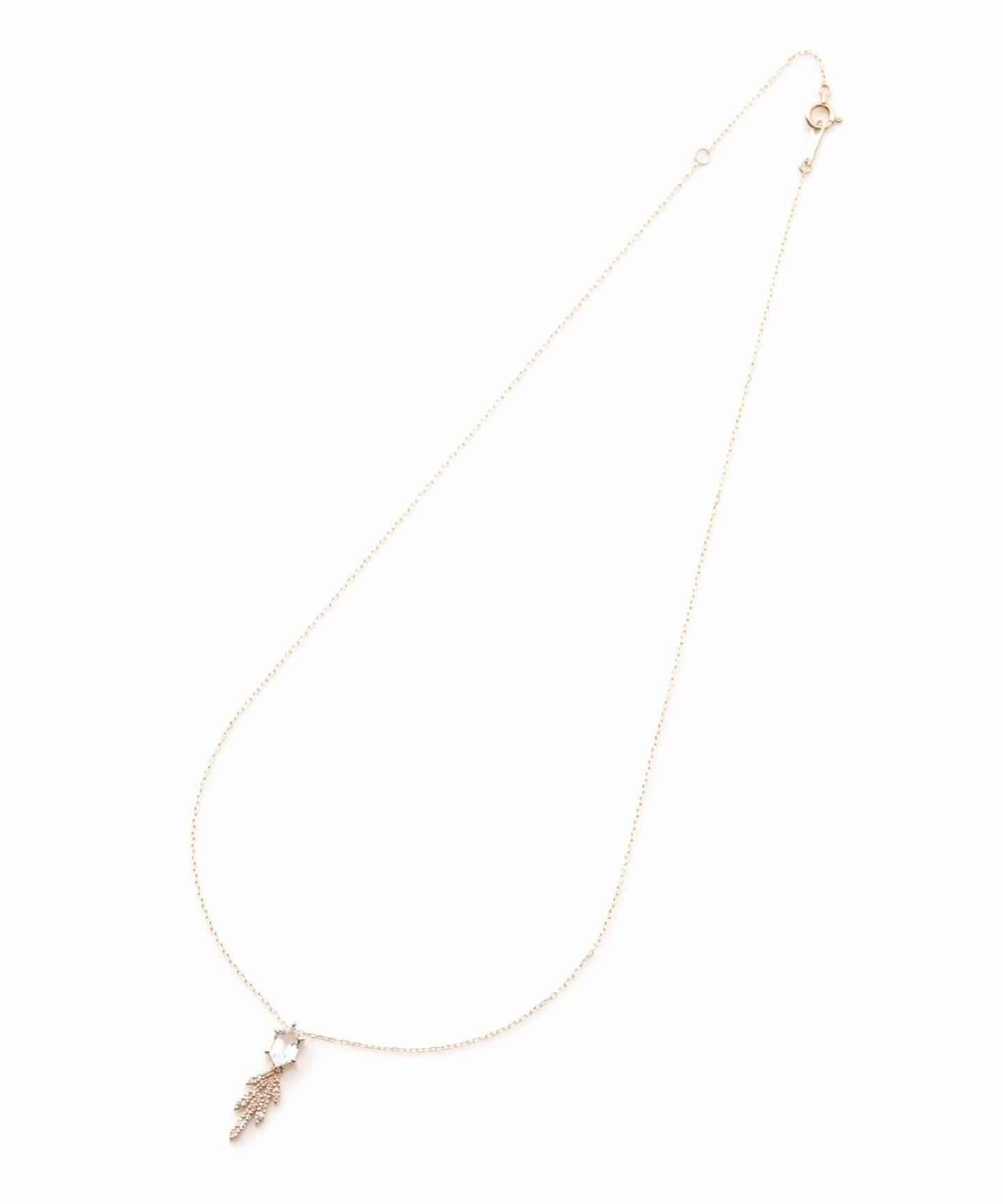 ヘキサゴン*ダイヤarrowモチーフネックレス K10（ネックレス）｜Lilas 