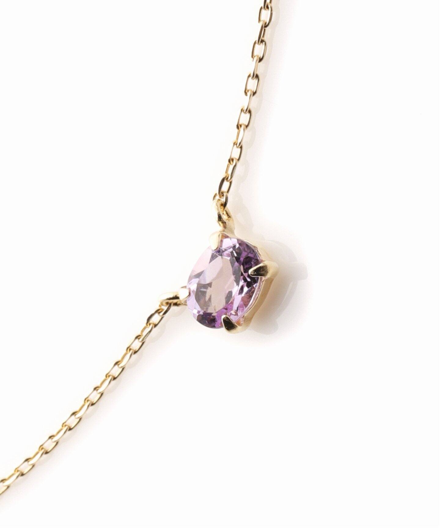 ライトアメジスト*ダイヤネックレス K10（ネックレス）｜Lilas（リラ  