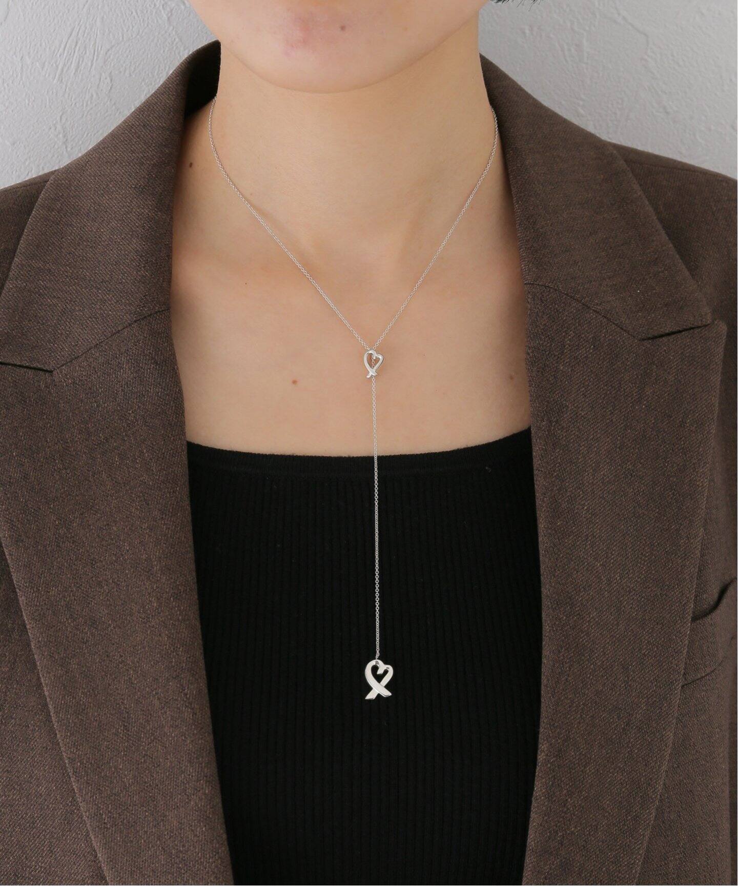 TIFFANY / ティファニー】ラビングハートネックレス 2top（ネックレス  