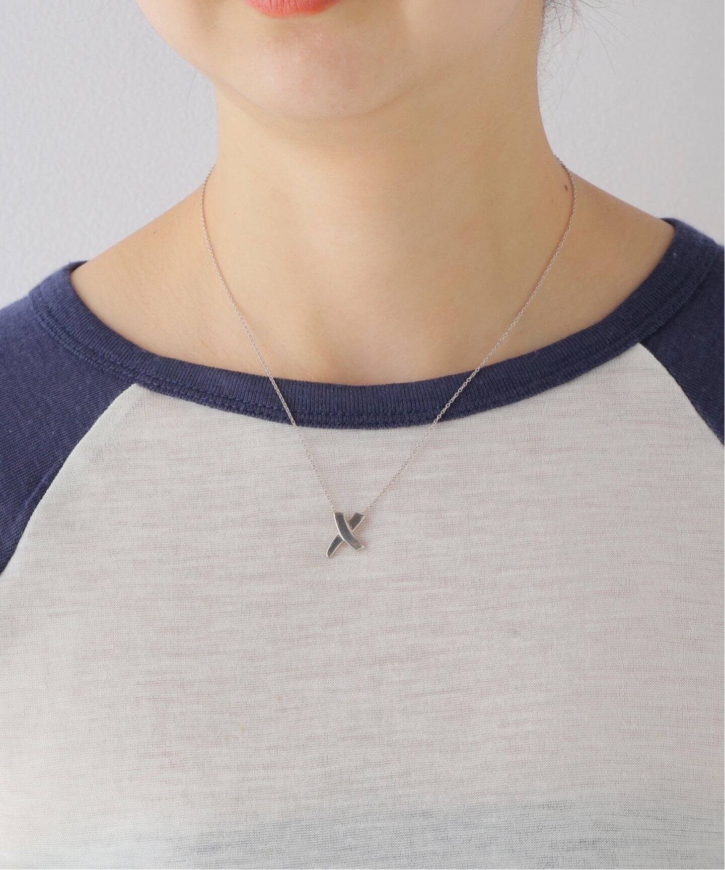 VINTAGE TIFFANY&Co./ティファニー】シルバーネックレス Kiss  