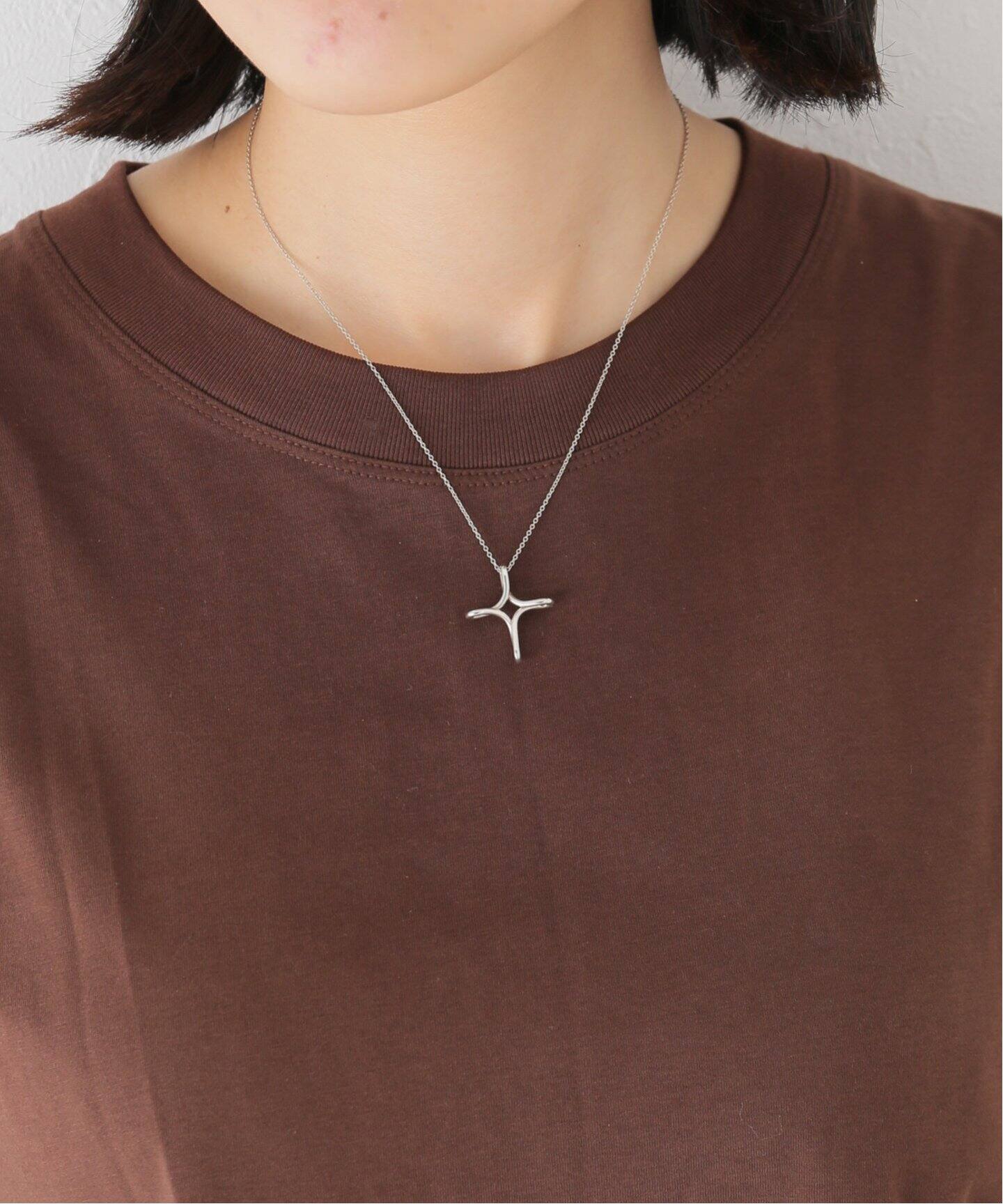 VINTAGE TIFFANY&Co./ティファニー】シルバーネックレス Open cross 