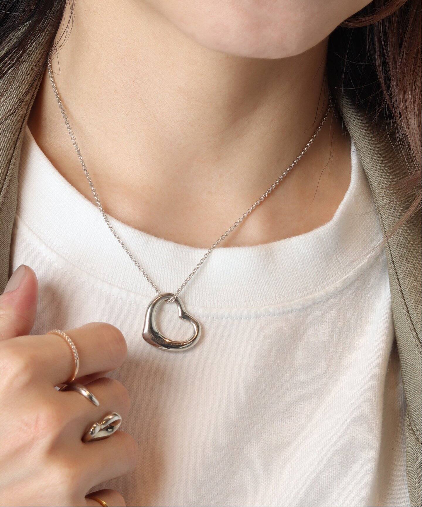 VINTAGE TIFFANY&Co./ティファニー】シルバーネックレス Open heart l 