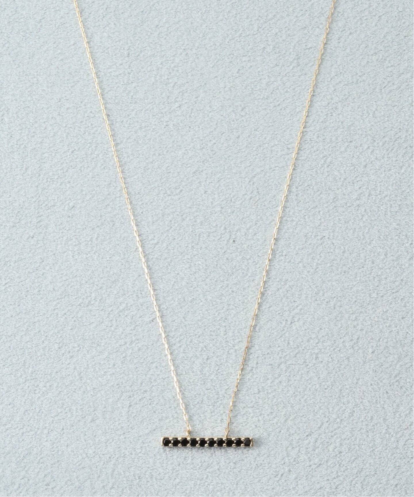 10K onyx bar necklace（ネックレス）｜DECOUVERTE（デクーヴェルト 