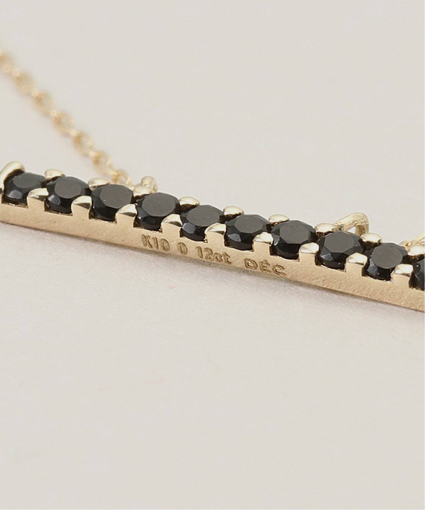 10K onyx bar necklace（ネックレス）｜DECOUVERTE（デクーヴェルト 