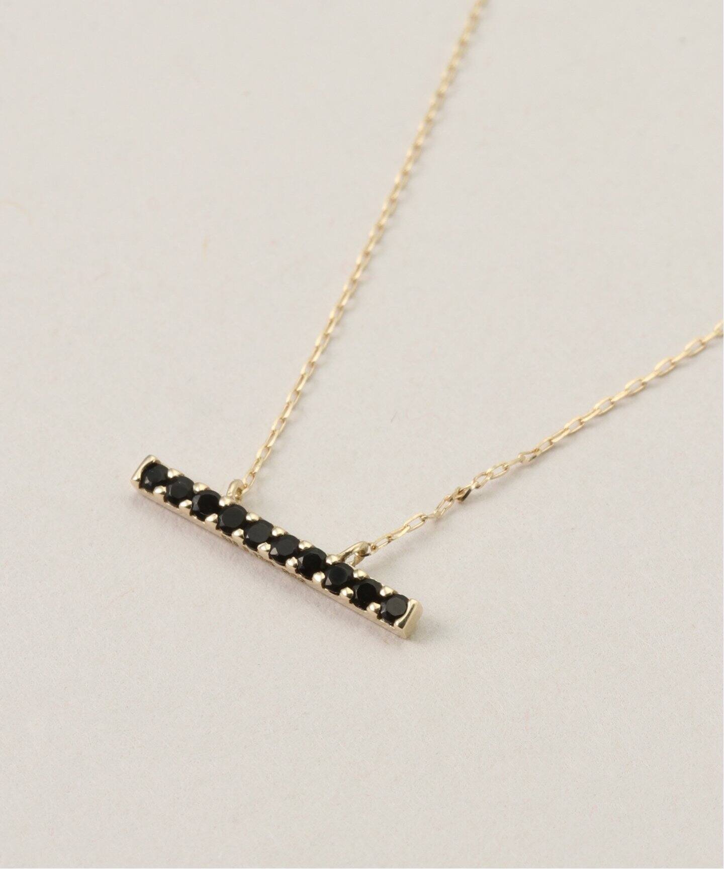 10K onyx bar necklace（ネックレス）｜DECOUVERTE（デクーヴェルト 