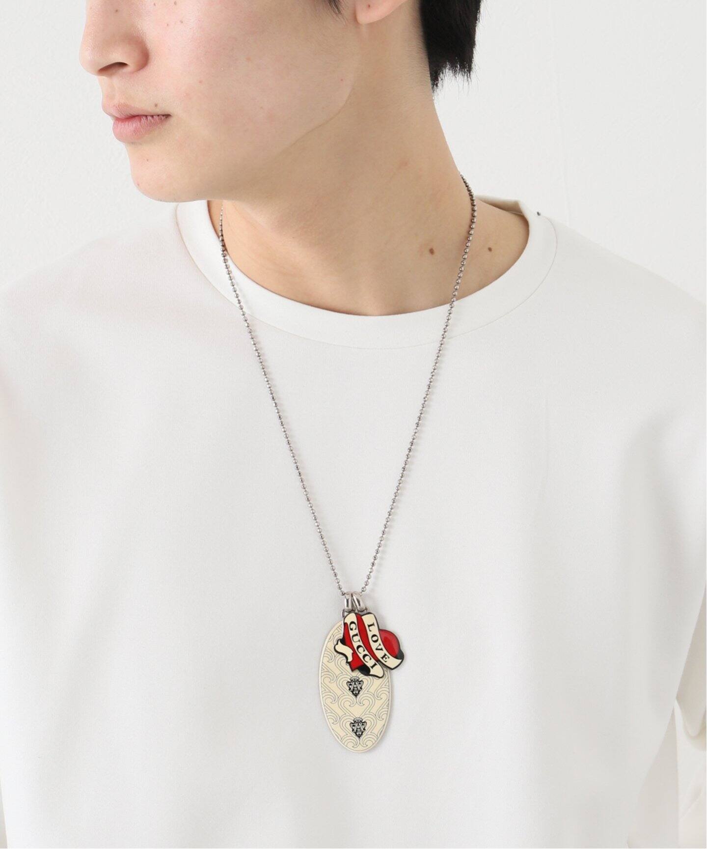 GUCCI Vintage / グッチ 】Love Gucci Silver Necklace（ネックレス 