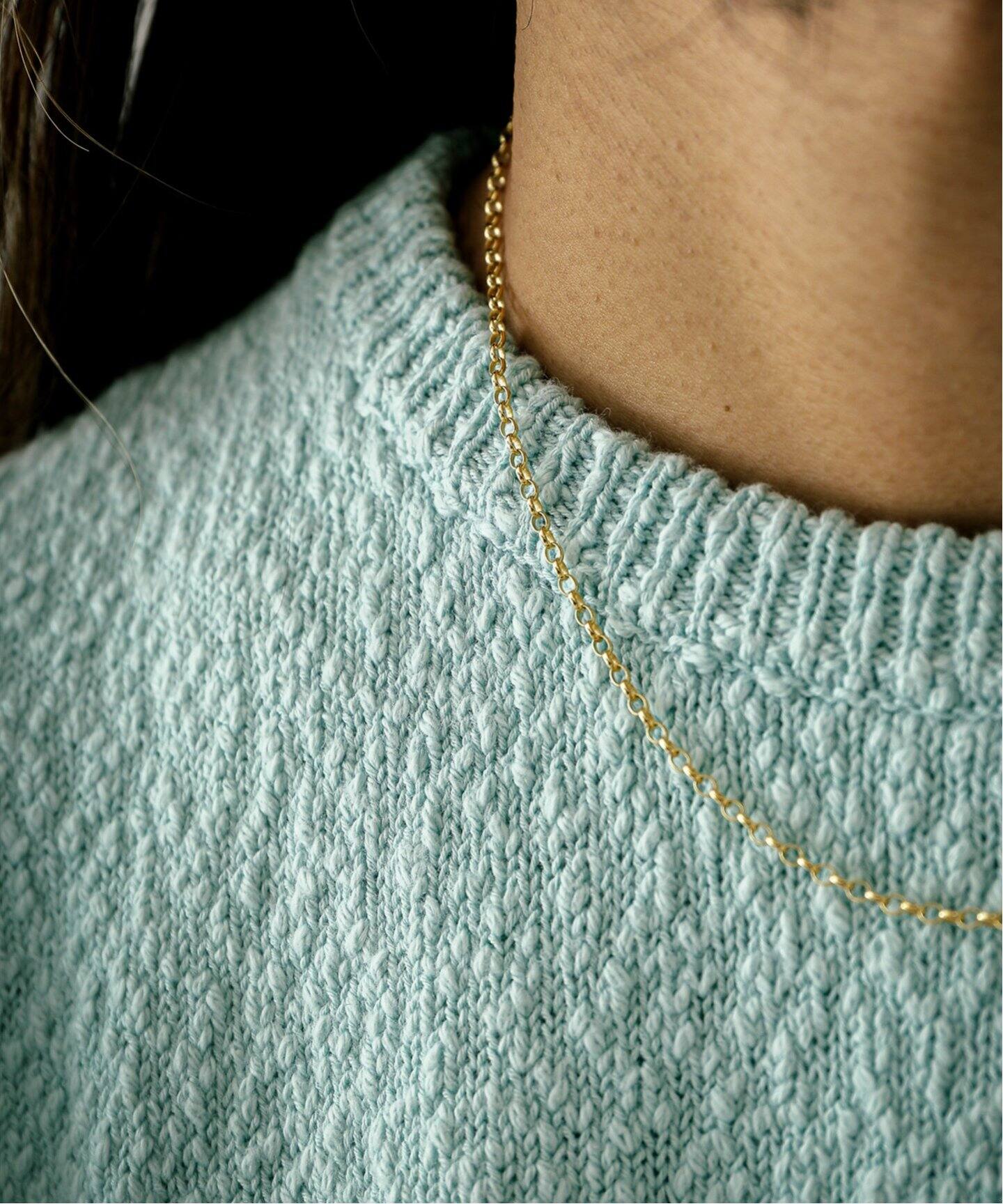 BYSMITH バイスミス】 9K Rolo Chain Necklace : 2.3mm × 45cm 