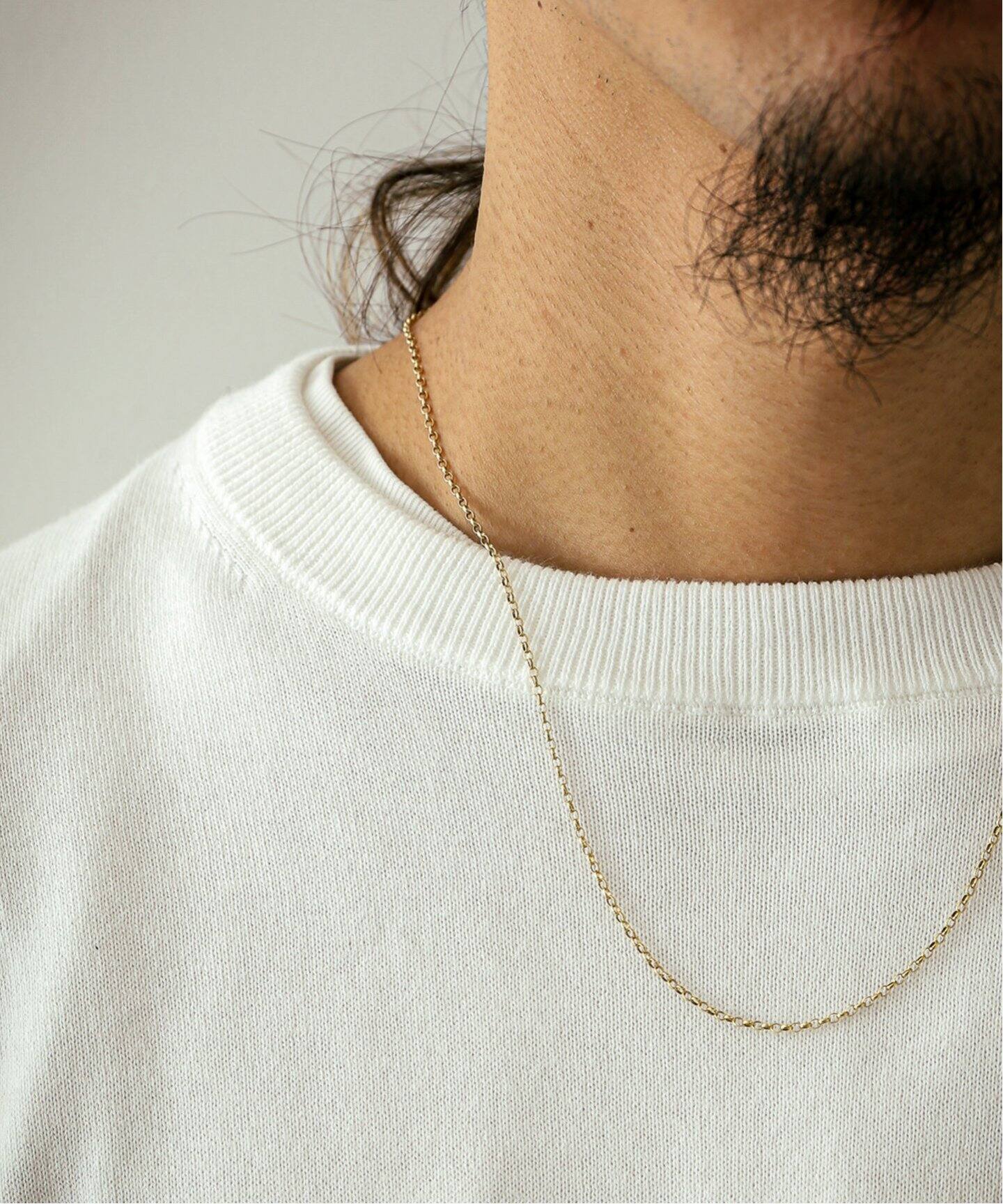 BYSMITH バイスミス】 9K Rolo Chain Necklace : 2.3mm × 50cm 