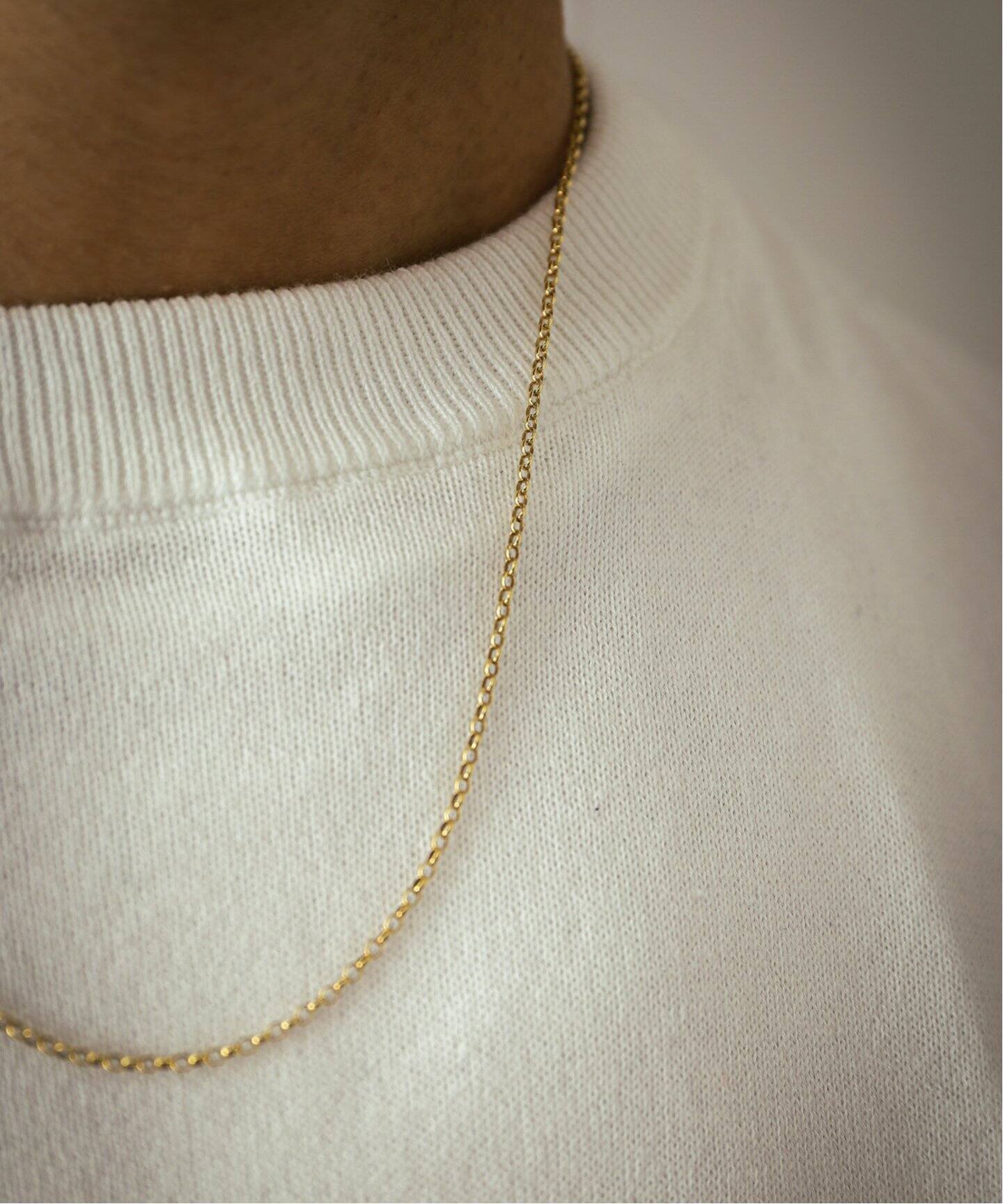 BYSMITH バイスミス】 9K Rolo Chain Necklace : 2.3mm × 50cm 