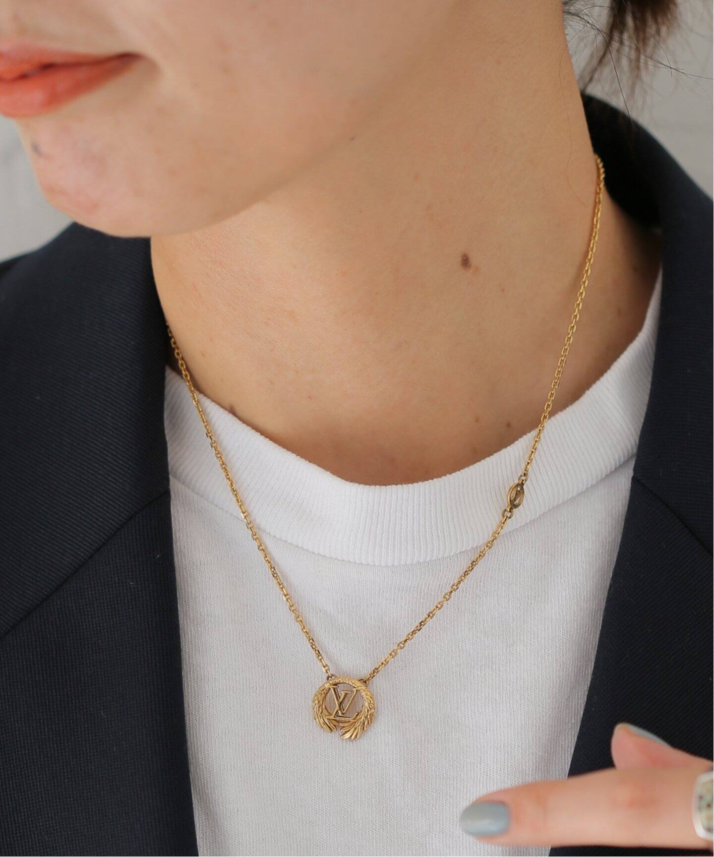 VINTAGE LOUIS VUITTON/ルイ・ヴィトン】Collier LV Angel Necklacet  