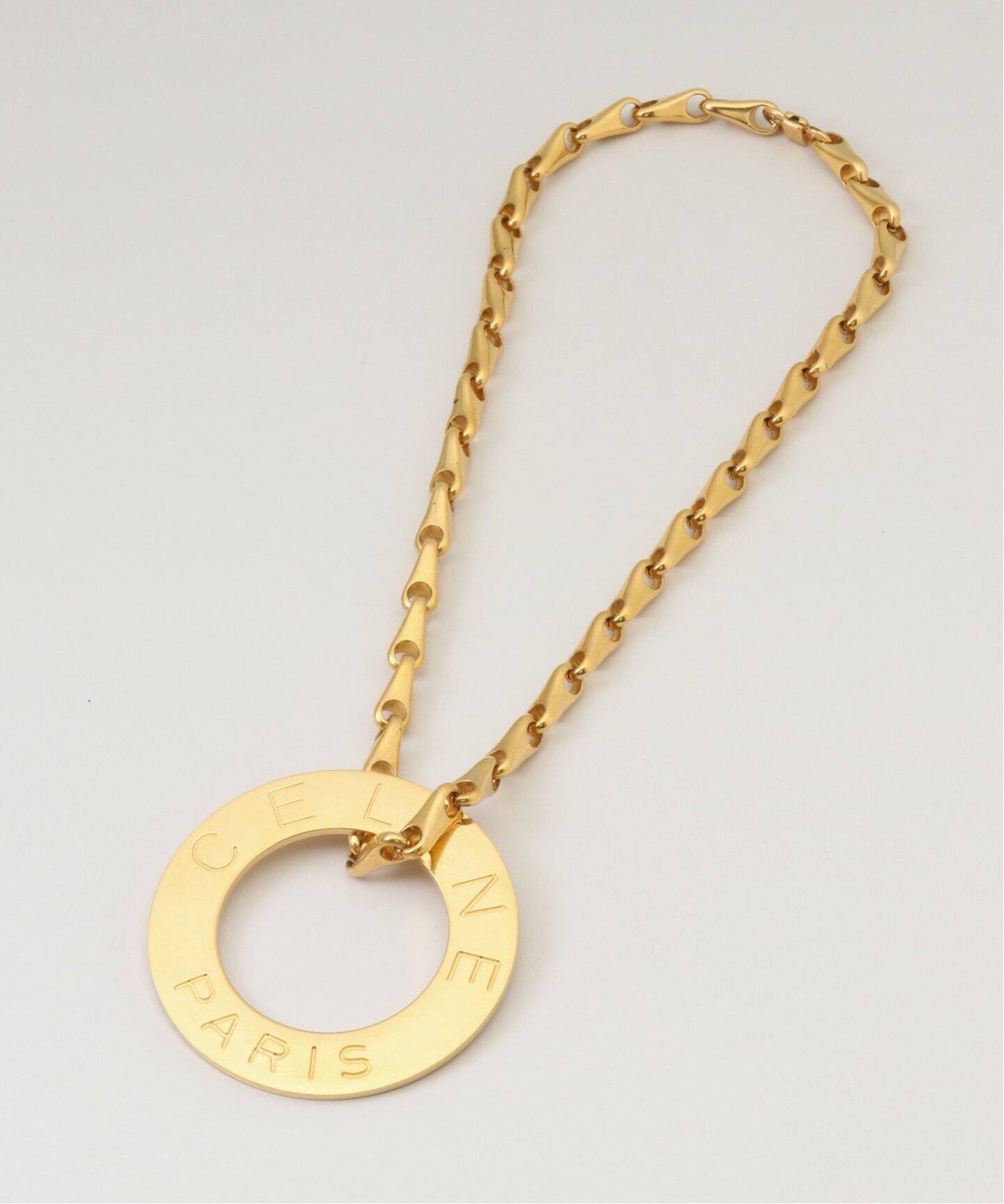 VINTAGE CELINE/セリーヌ】 サークルロゴ ネックレス（ネックレス  