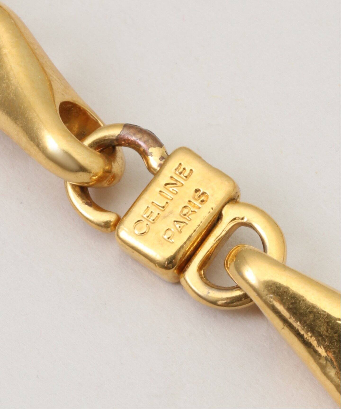 VINTAGE CELINE/セリーヌ】 サークルロゴ ネックレス（ネックレス  