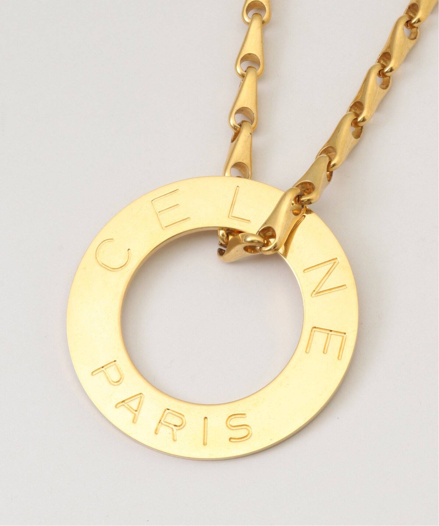 VINTAGE CELINE/セリーヌ】 サークルロゴ ネックレス（ネックレス 