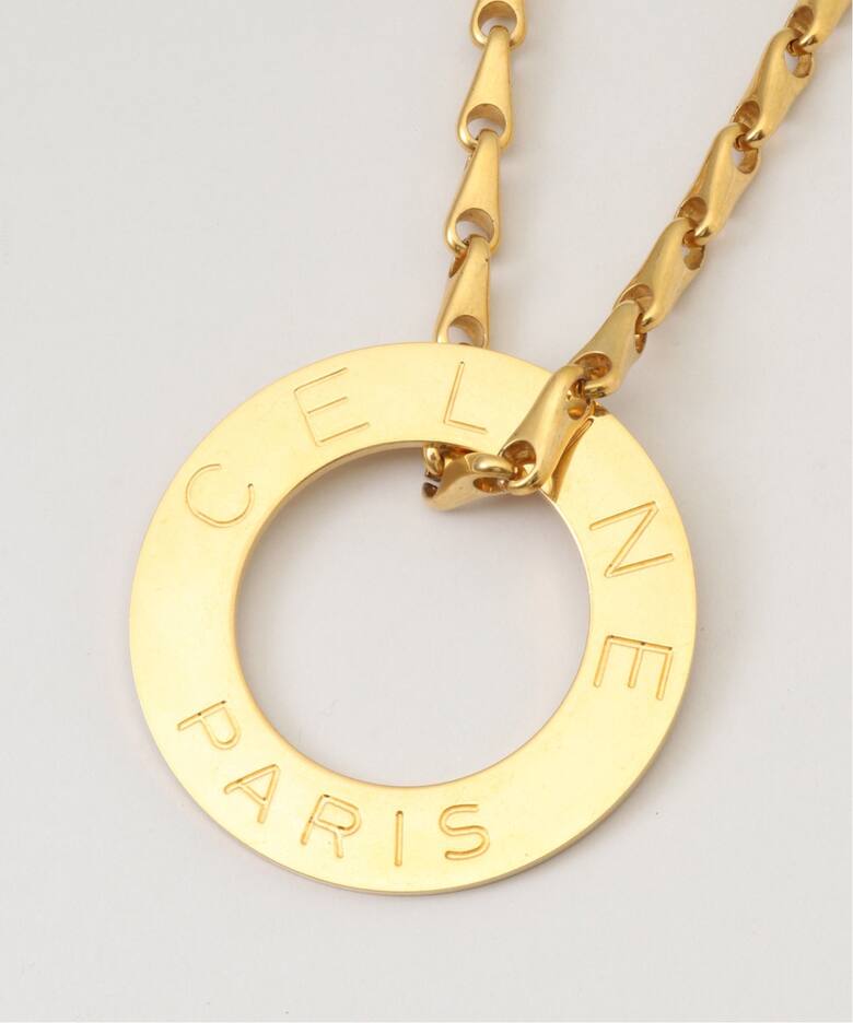 VINTAGE CELINE/セリーヌ】 サークルロゴ ネックレス（ネックレス 
