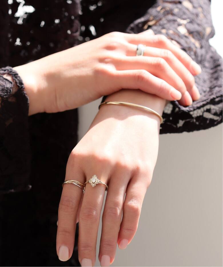 オーバルカットダイヤリング K10（リング）｜Lilas（リラ）の通販 