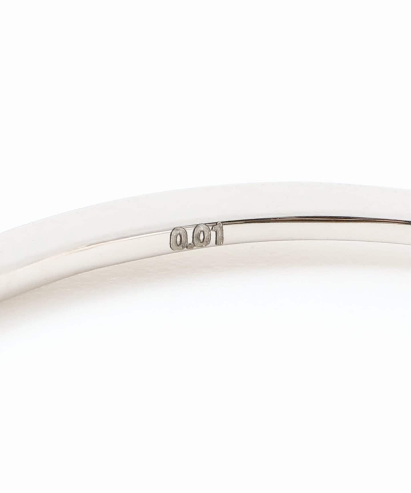 PT950シンプル シルバーリング 15# PT950シンプル シルバーリング 15#（ダイヤモンド リング 0.5ct
