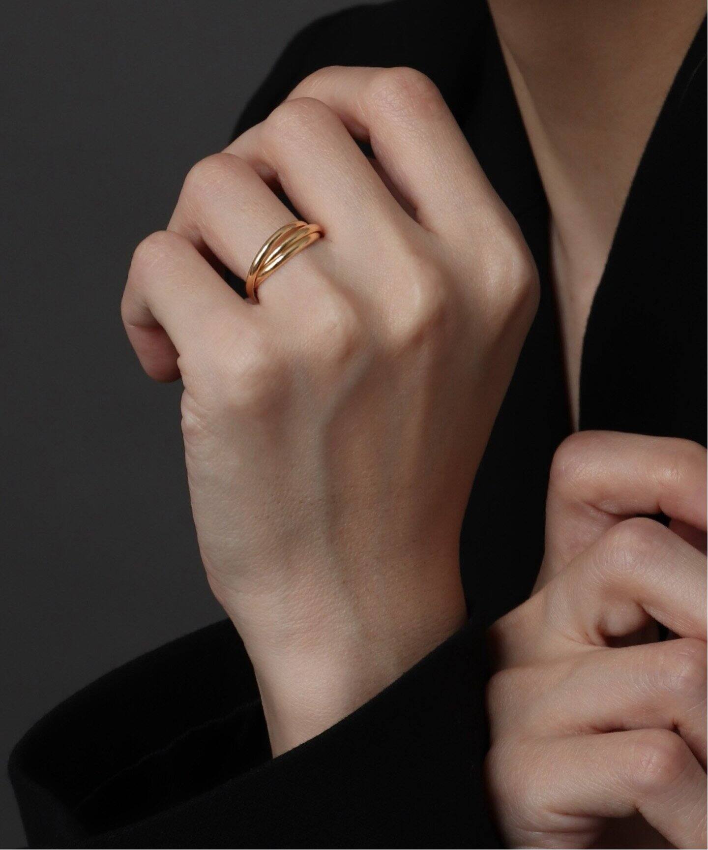 18K trinity ring／11・13（リング）｜DECOUVERTE（デクーヴェルト）の  