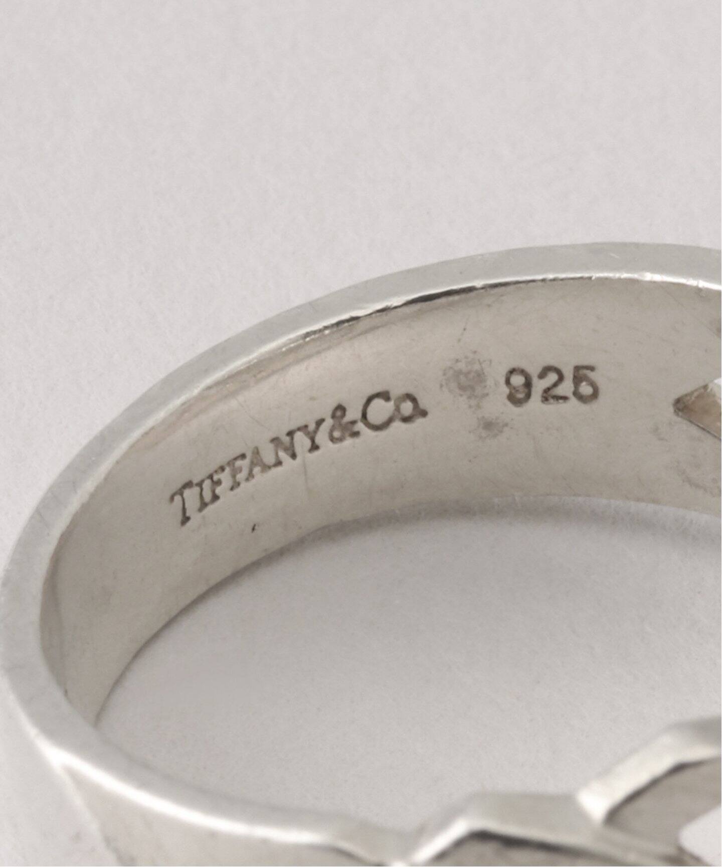 ティファニー　シルバー リング VINTAGE】TIFFANY&Co. ティファニー シルバー X リンク リング