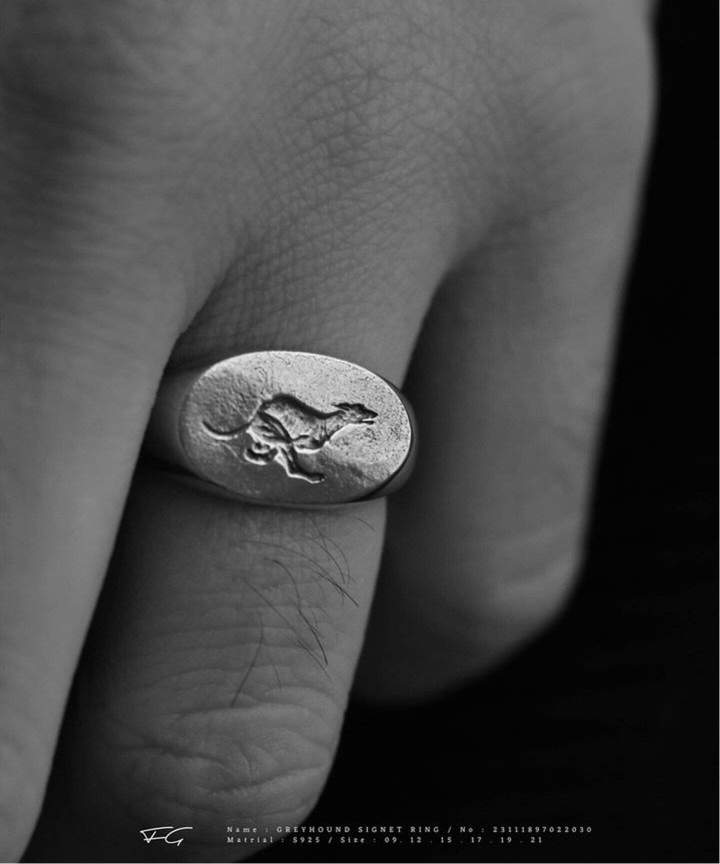 FREDRICK GROVE / フレデリック・グローブ 】Grey Hound Signet Ring 
