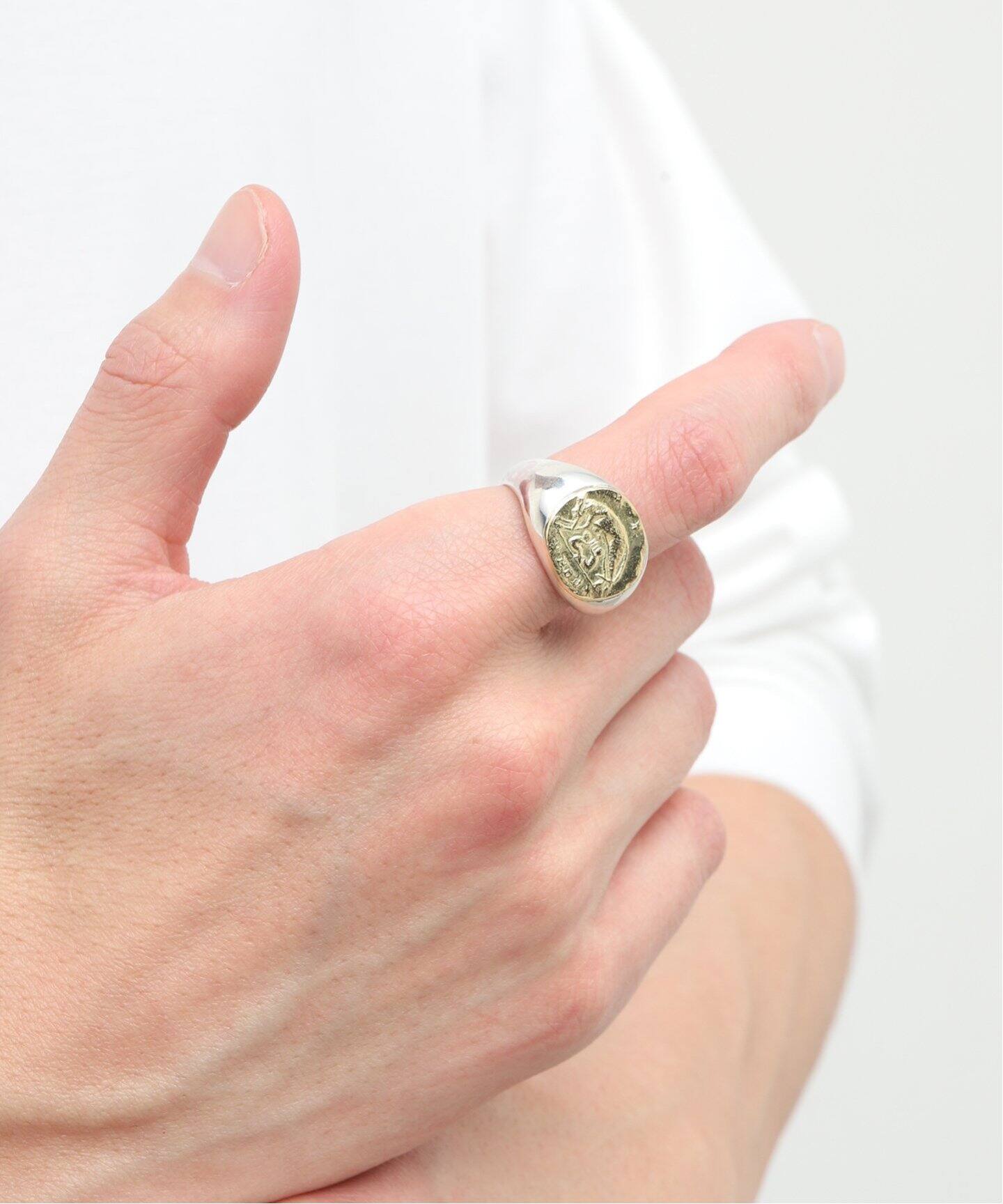 GIGI JEWERLY / ジジ・ジュエリー】Roman Coin Signet Ring / Romulus 