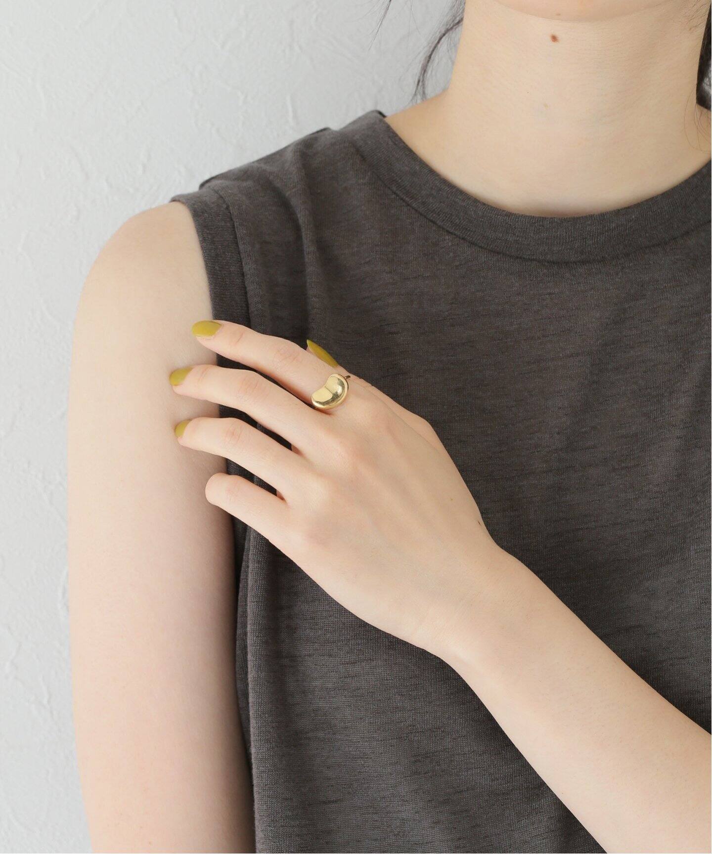 VINTAGE TIFFANY&Co./ティファニー】K18・Bean Ring（リング  