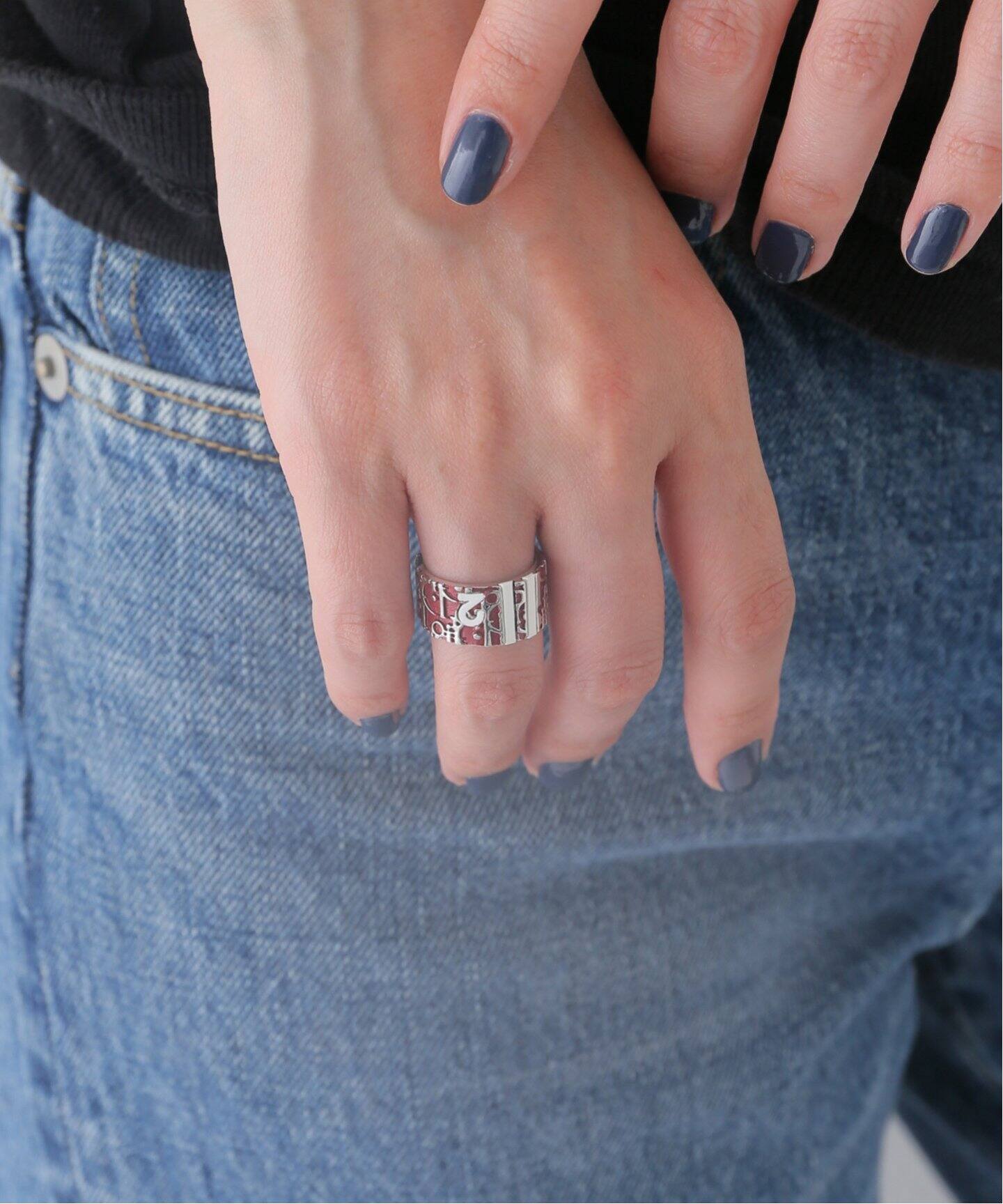 VINTAGE DIOR/ディオール】トロッターライン リング（リング 