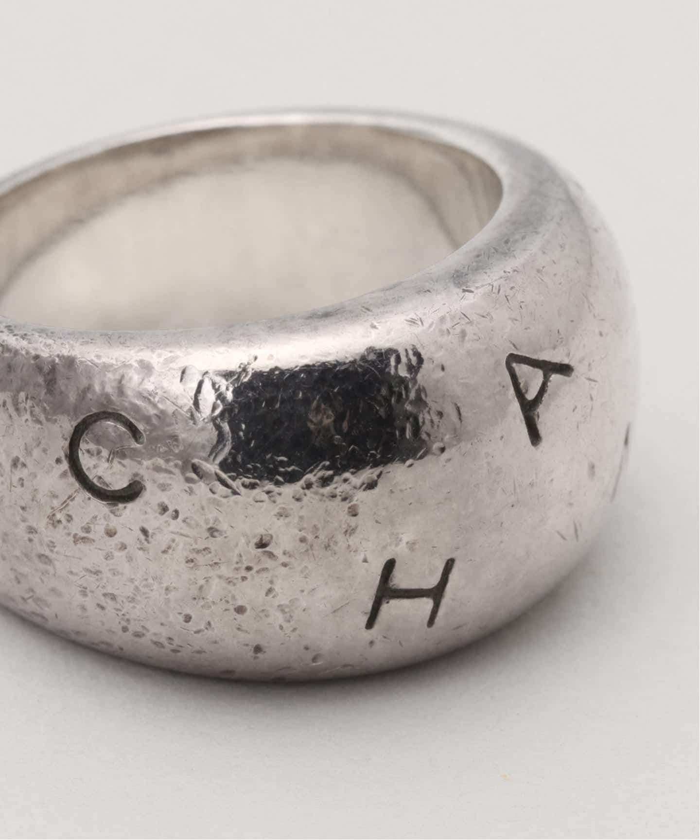 VINTAGE CHANEL/シャネル】Logo lettering ring wide（リング