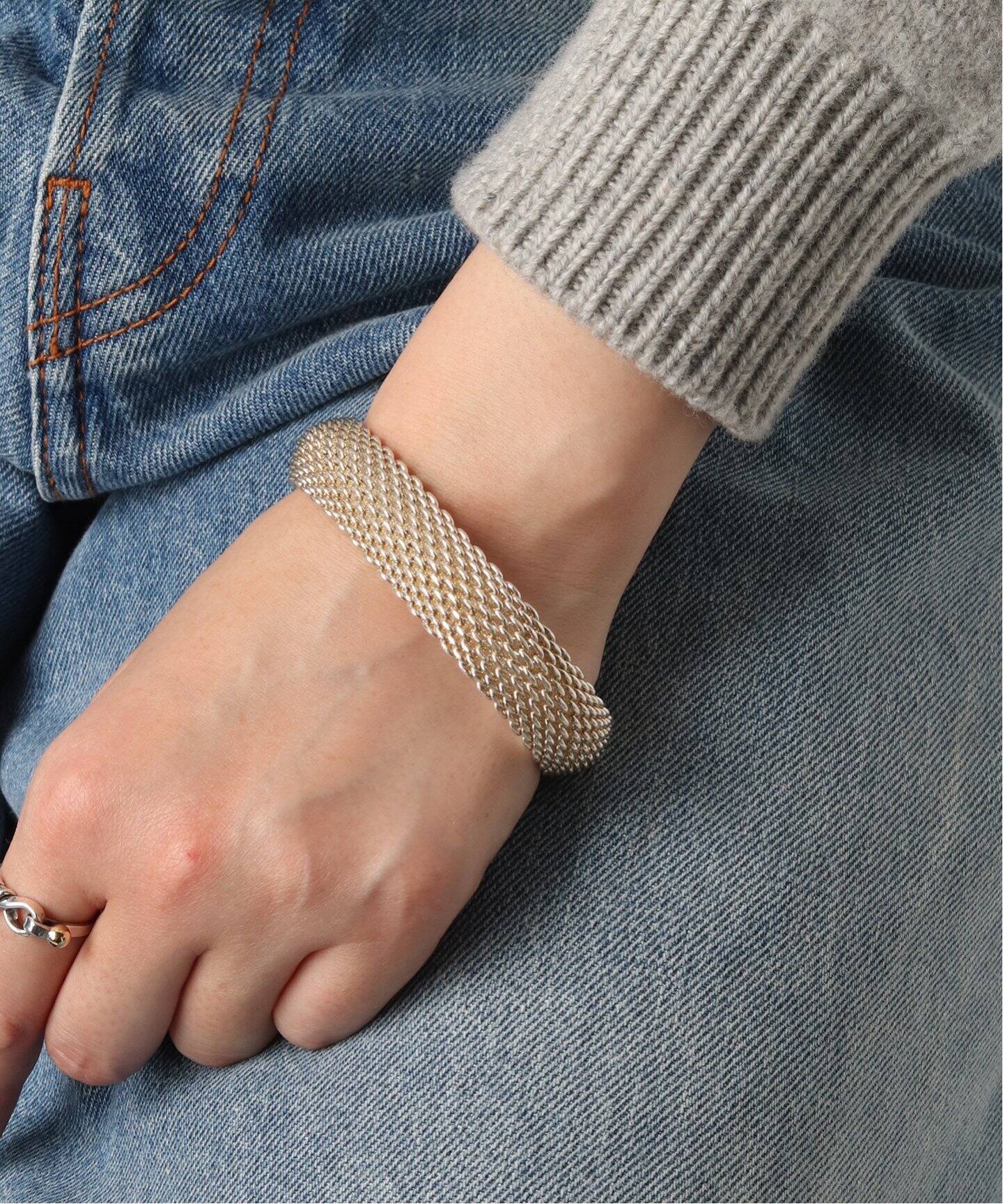 VINTAGE TIFFANY&Co./ティファニー】シルバーバングル Mesh  