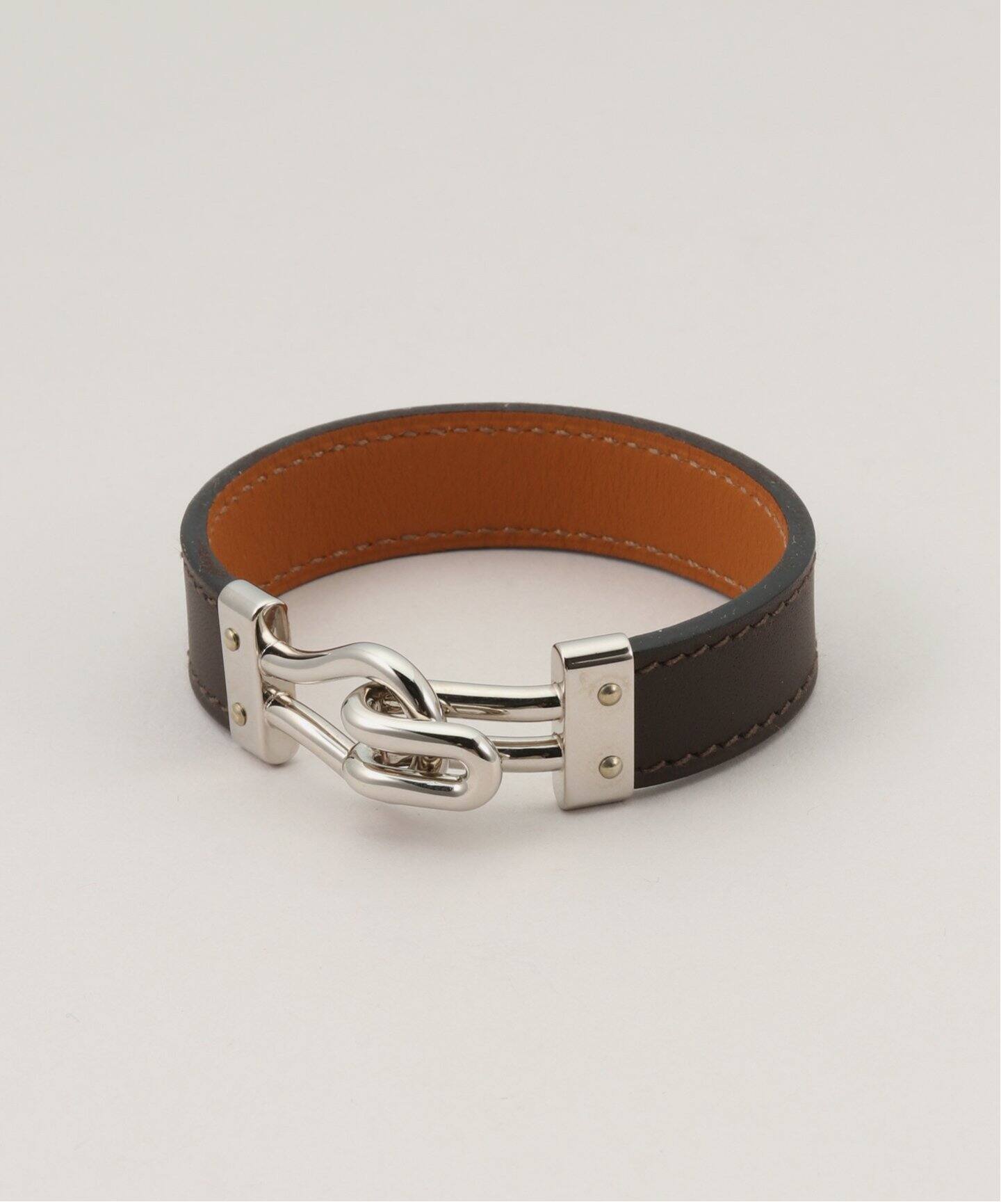 VINTAGE HERMES/エルメス】レザーブレスレット（ブレスレット 