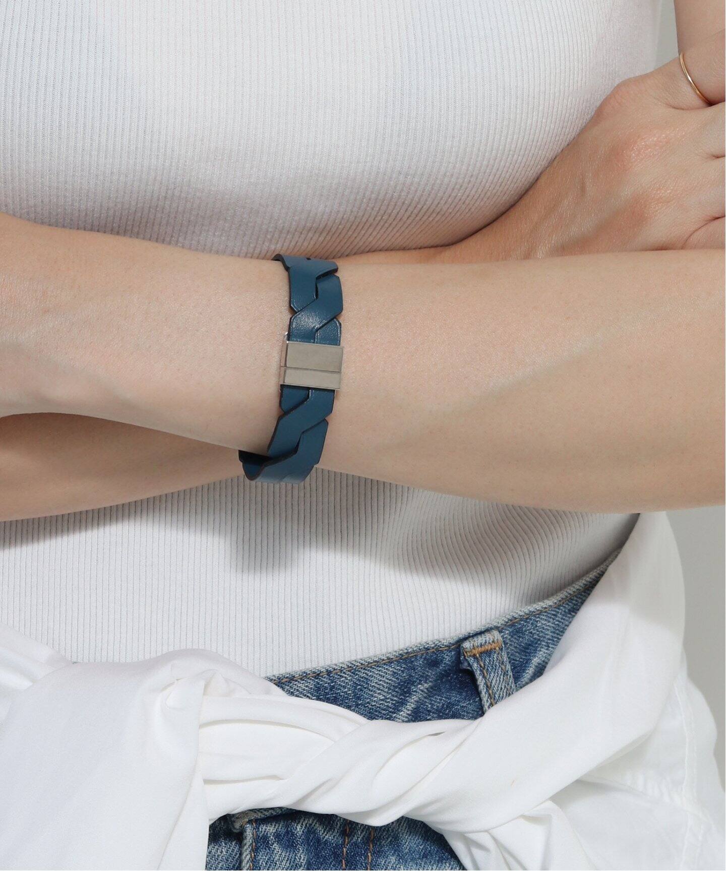VINTAGE HERMES/エルメス】レザーブレスレット（ブレスレット 