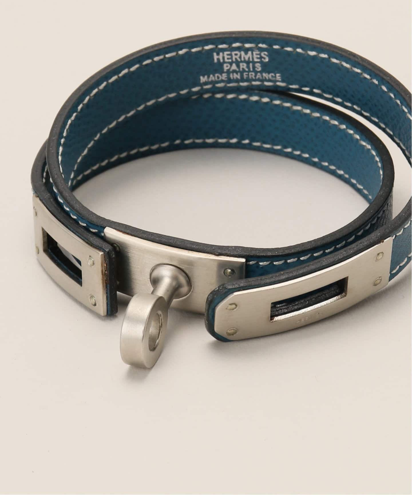 ☆手元を華やかに☆HERMES Kelly ダブルツアー ブレスレット HERMES】人気 Kelly ダブルツアー ブレスレット Noir/シルバー