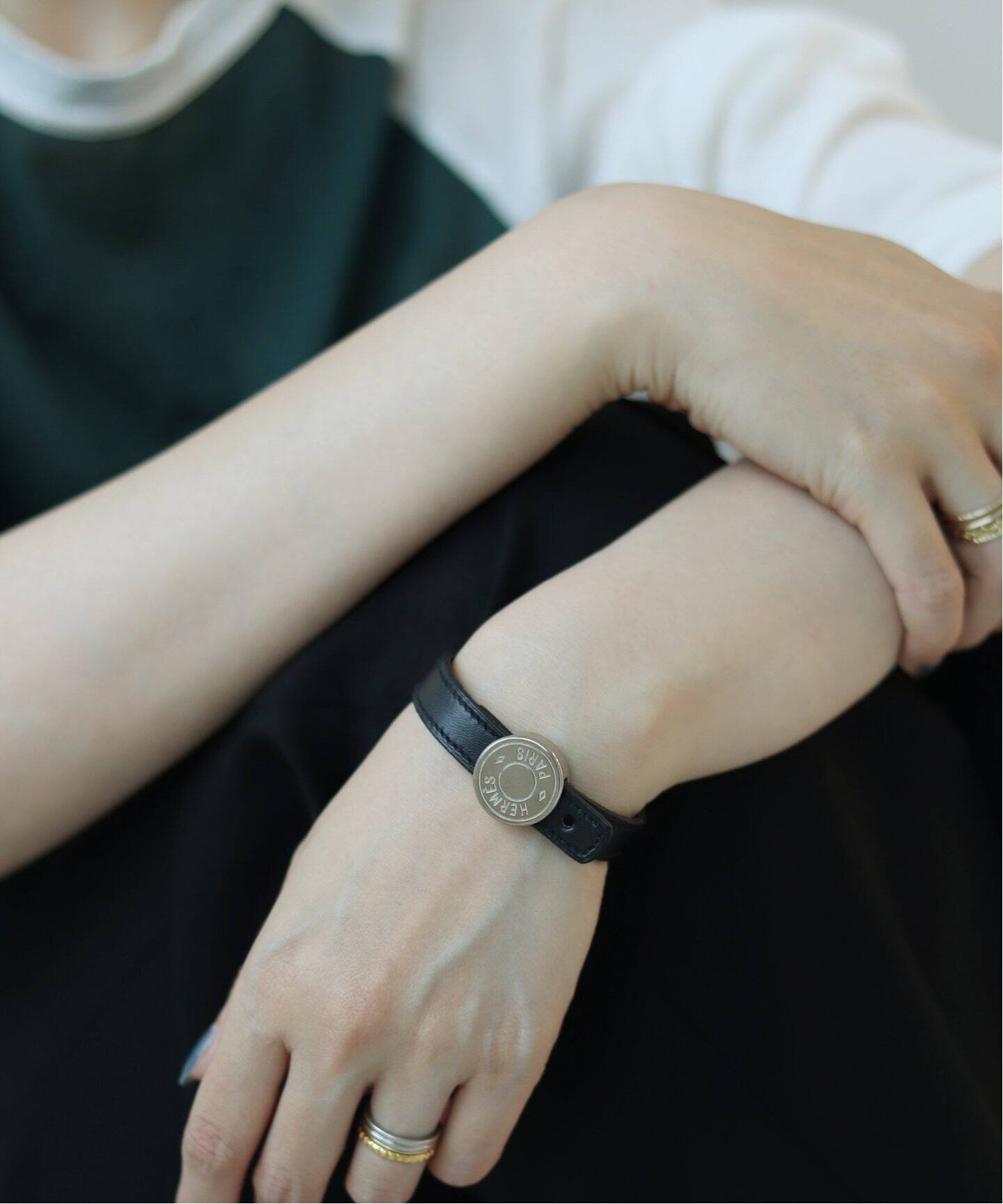 VINTAGE HERMES/エルメス】 Sellier looping bracelet 