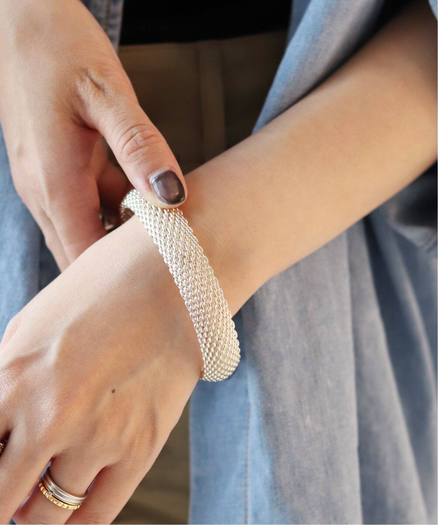 VINTAGE TIFFANY&Co./ティファニー】シルバーブレスレット mesh 